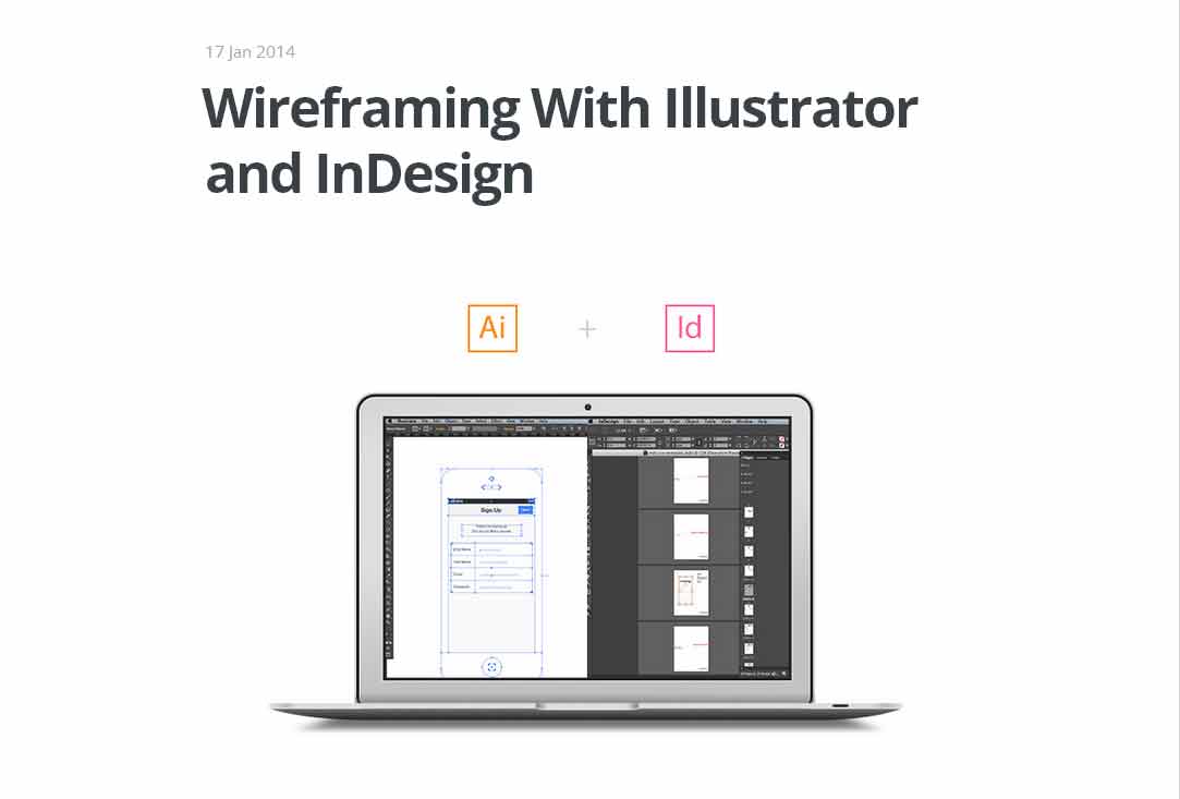 Wireframing With Illustrator & InDesign Wireframing With Illustrator & InDesign