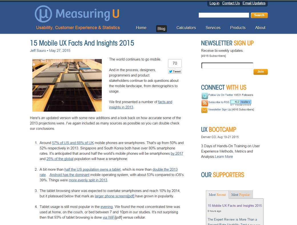 15 Mobile UX Facts And Insights 2015