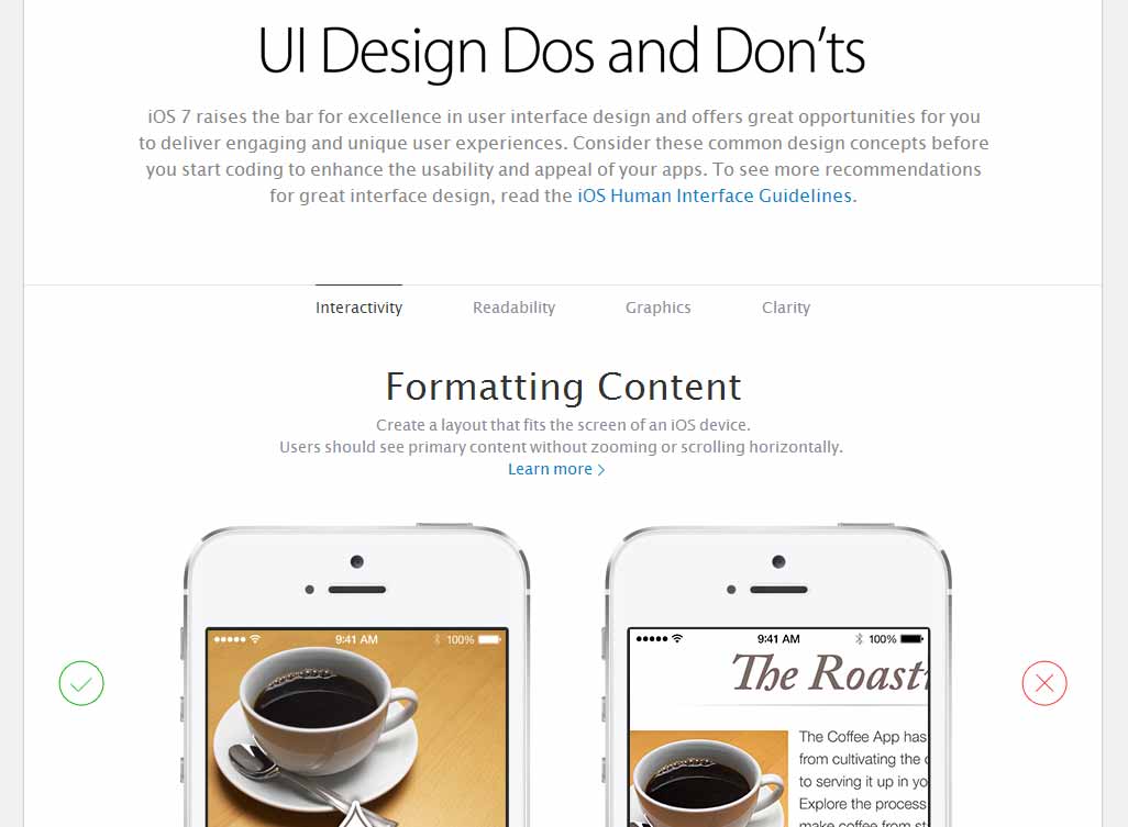 Apple's UI Design Dos and Dont's 