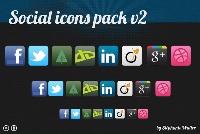 Pack d'icones social gratuite inpixelitrust Pack d'icones social gratuite inpixelitrust
